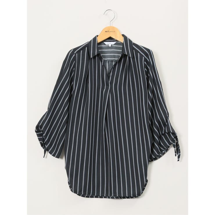 袖リボンかぶり スキッパーシャツチュニック | TAKA-Q WOMEN | 詳細画像35 