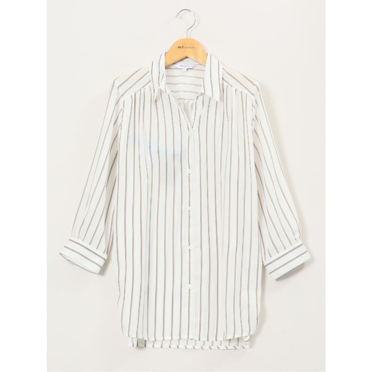 脇タック前開き スキッパーシャツチュニック | TAKA-Q WOMEN | 詳細画像1 