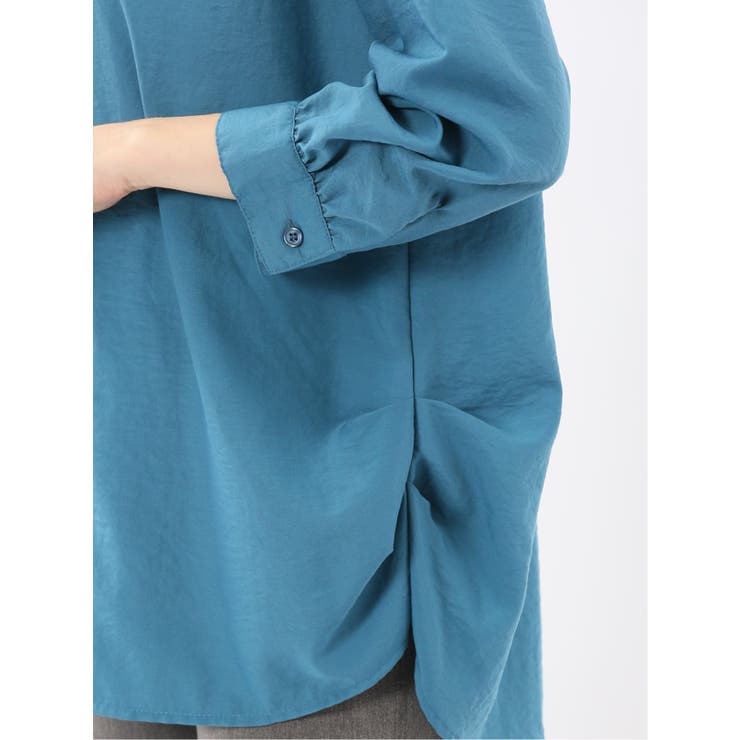 脇タック前開き スキッパーシャツチュニック | TAKA-Q WOMEN | 詳細画像22 