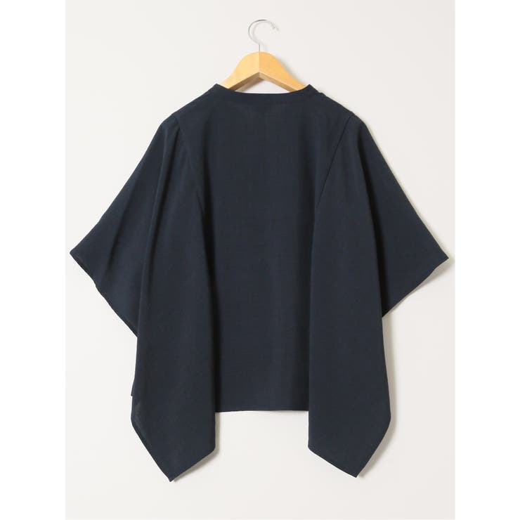 麻調合繊 スキッパー ケープブラウス | TAKA-Q WOMEN | 詳細画像24 