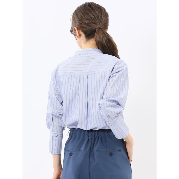 マオカラー 長袖ブラウス | TAKA-Q WOMEN | 詳細画像21 