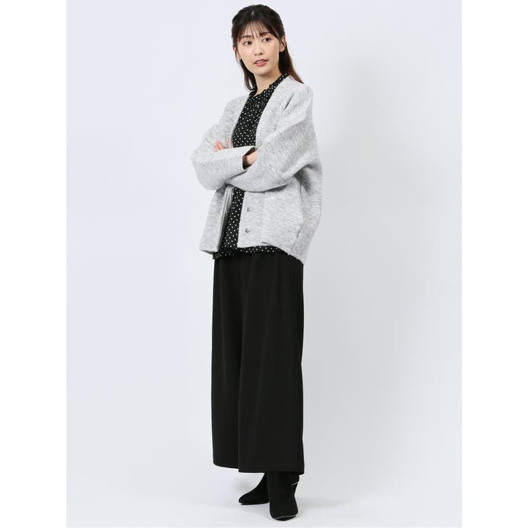 ドット柄 長袖プルオーバーブラウス | TAKA-Q WOMEN | 詳細画像5 