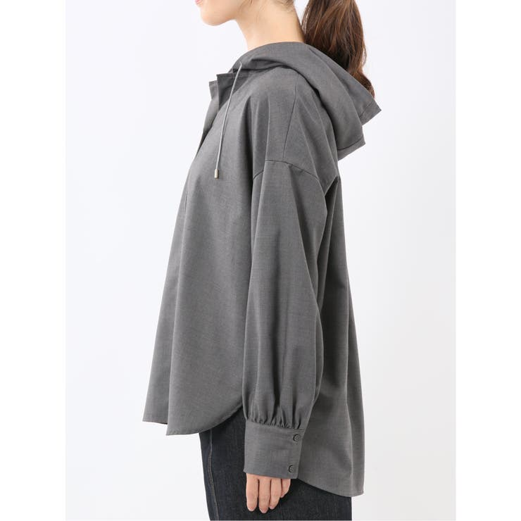 マイクロサキソニー シャツアウター | TAKA-Q WOMEN | 詳細画像7 