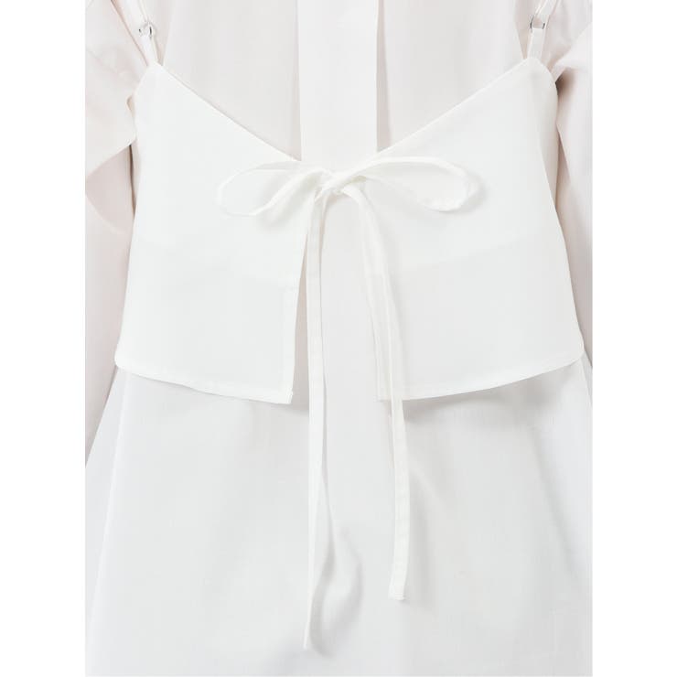 ビスチェ&レギュラーカラー長袖シャツ アンサンブル | TAKA-Q WOMEN | 詳細画像11 