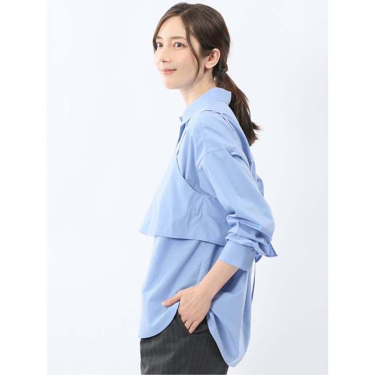 ビスチェ&レギュラーカラー長袖シャツ アンサンブル | TAKA-Q WOMEN | 詳細画像12 
