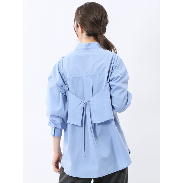 ビスチェ&レギュラーカラー長袖シャツ アンサンブル | TAKA-Q WOMEN | 詳細画像13 