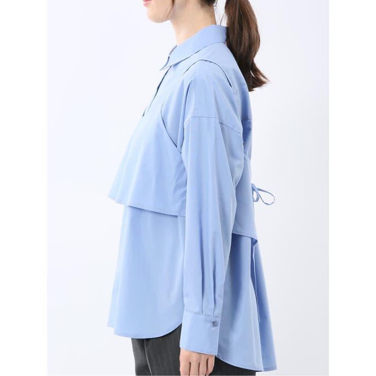 ビスチェ&レギュラーカラー長袖シャツ アンサンブル | TAKA-Q WOMEN | 詳細画像17 