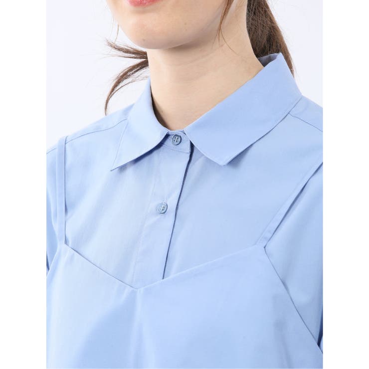 ビスチェ&レギュラーカラー長袖シャツ アンサンブル | TAKA-Q WOMEN | 詳細画像19 