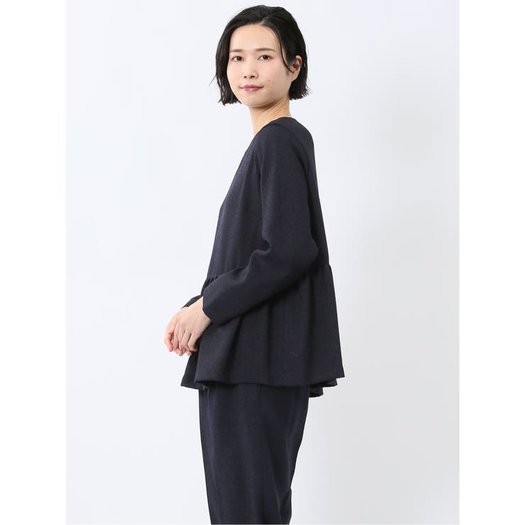ツイードペプラム 長袖プルオーバーブラウス(セットアップ可能) | TAKA-Q WOMEN | 詳細画像28 