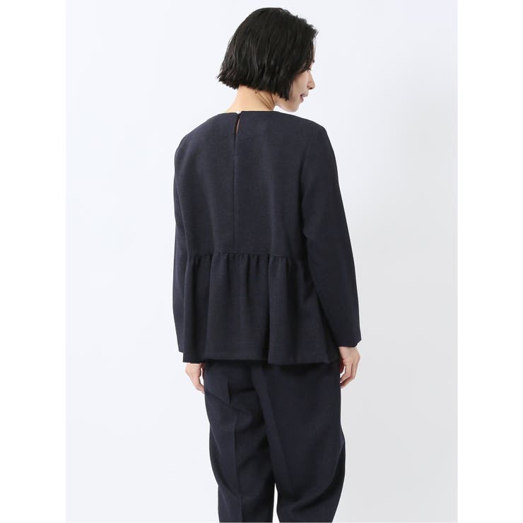 ツイードペプラム 長袖プルオーバーブラウス(セットアップ可能) | TAKA-Q WOMEN | 詳細画像29 
