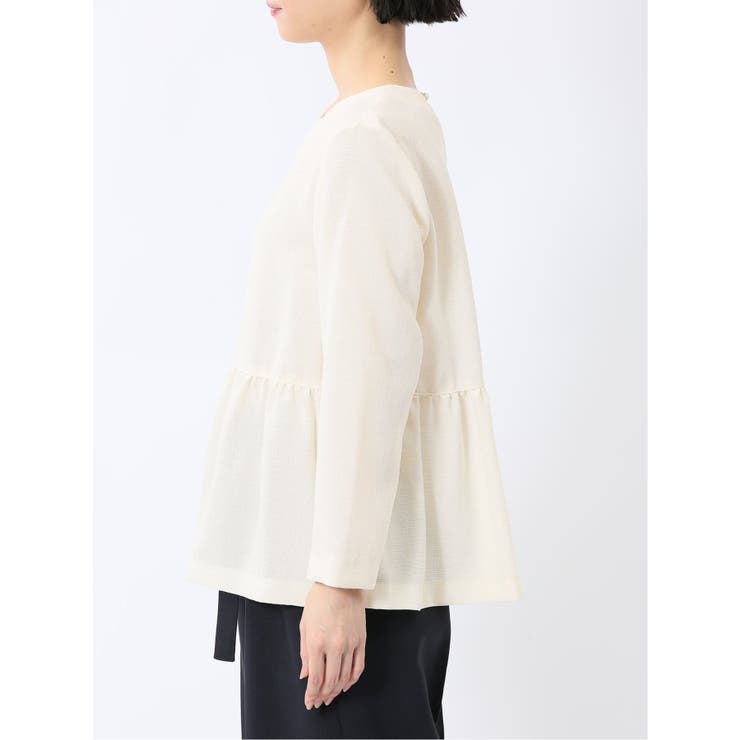 ツイードペプラム 長袖プルオーバーブラウス(セットアップ可能) | TAKA-Q WOMEN | 詳細画像7 