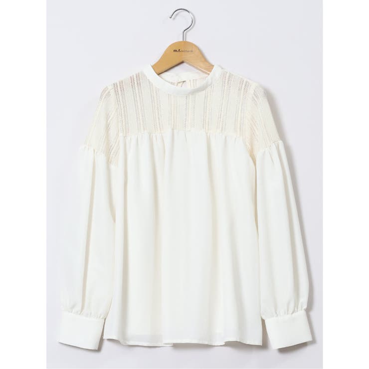 レースサテン 長袖プルオーバーブラウス | TAKA-Q WOMEN | 詳細画像12 