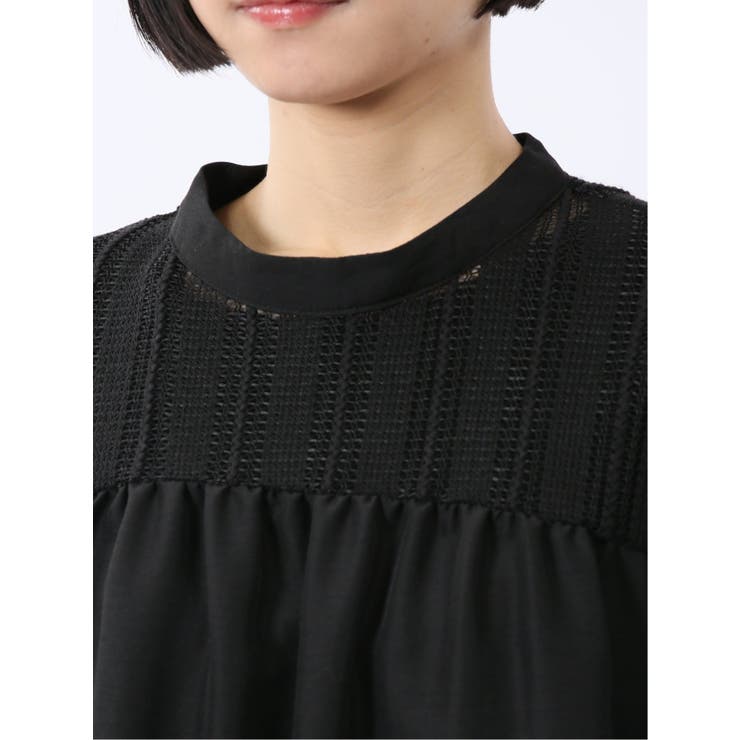 レースサテン 長袖プルオーバーブラウス | TAKA-Q WOMEN | 詳細画像22 