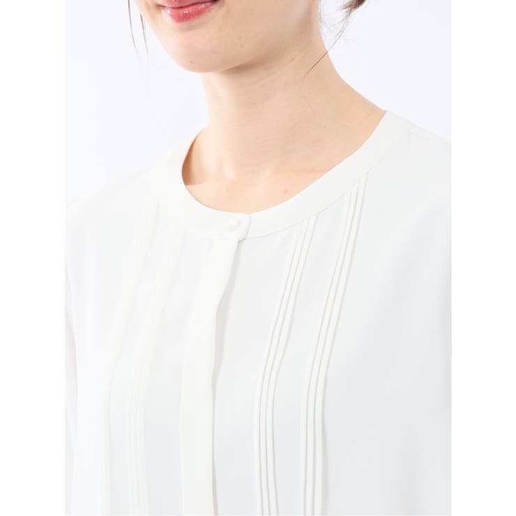 ピンタック 8分袖プルオーバーブラウス  | TAKA-Q WOMEN | 詳細画像9 