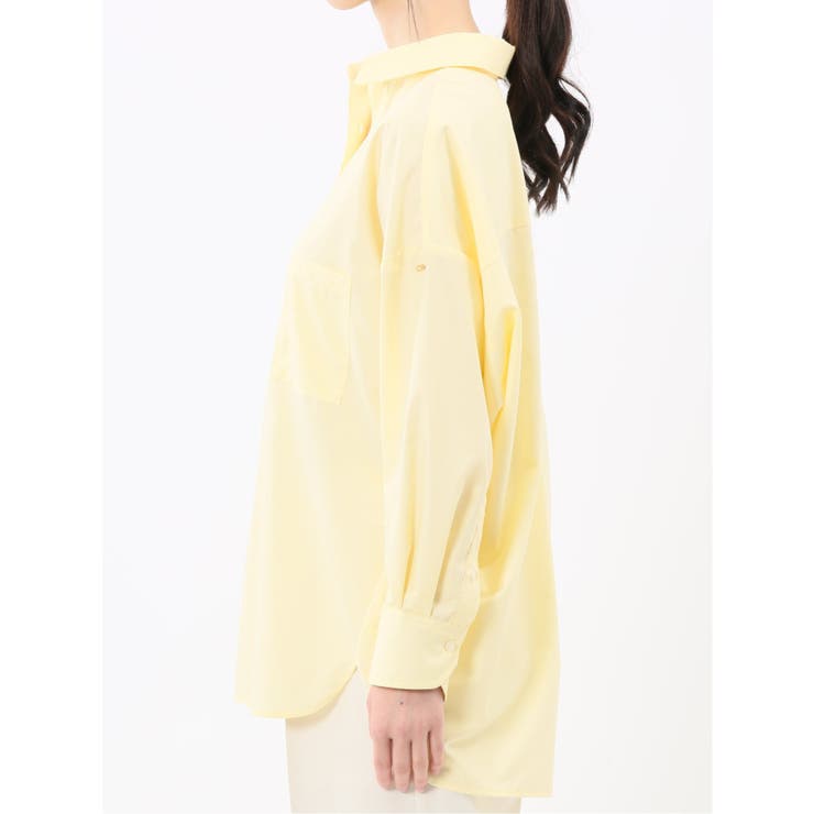 レギュラーカラー 長袖コクーンブラウス | TAKA-Q WOMEN | 詳細画像7 