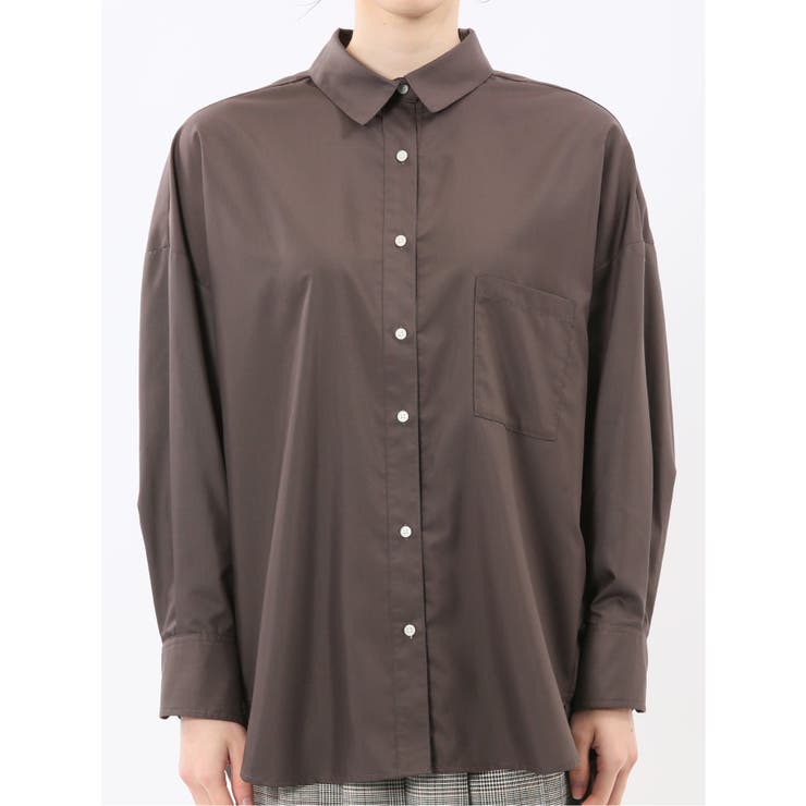 レギュラーカラー 長袖コクーンブラウス | TAKA-Q WOMEN | 詳細画像6 