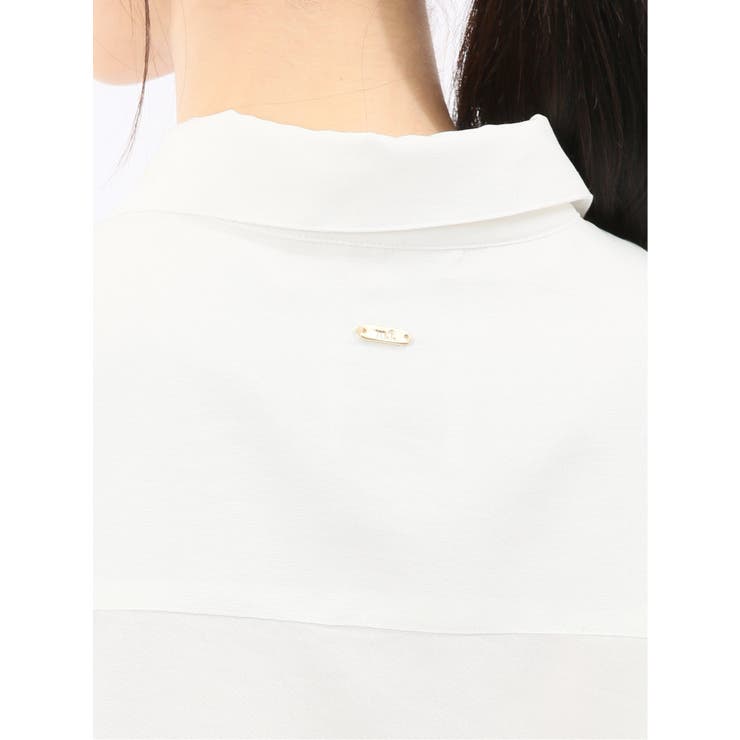 ストレッチ バックタック レギュラーカラー 長袖ブラウス | TAKA-Q WOMEN | 詳細画像10 
