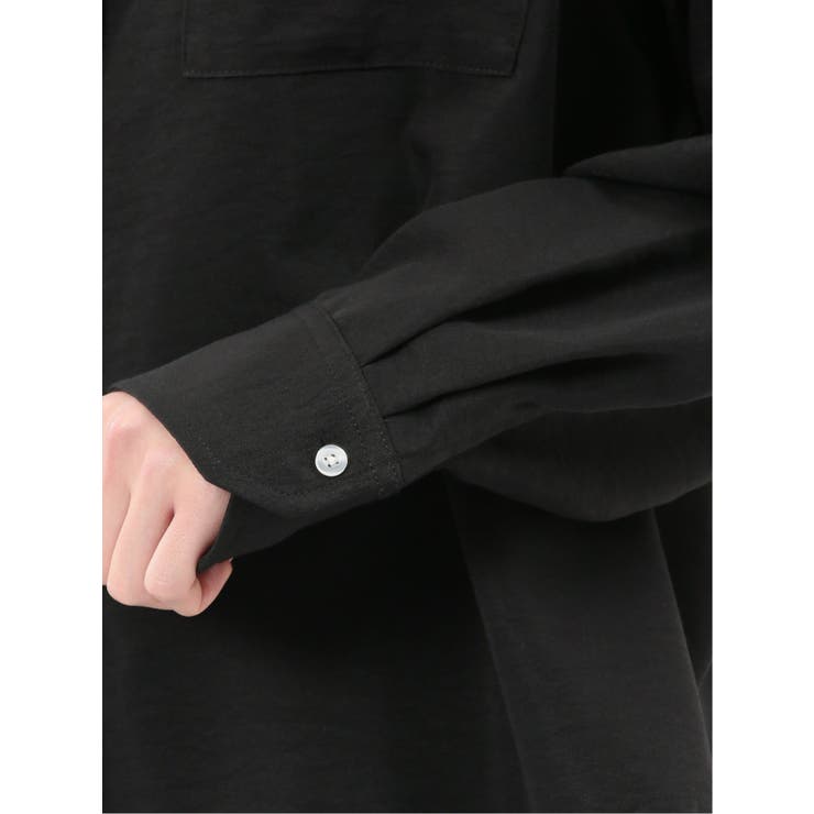 ストレッチ バックタック レギュラーカラー 長袖ブラウス | TAKA-Q WOMEN | 詳細画像20 