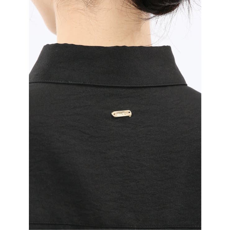 ストレッチ バックタック レギュラーカラー 長袖ブラウス | TAKA-Q WOMEN | 詳細画像21 