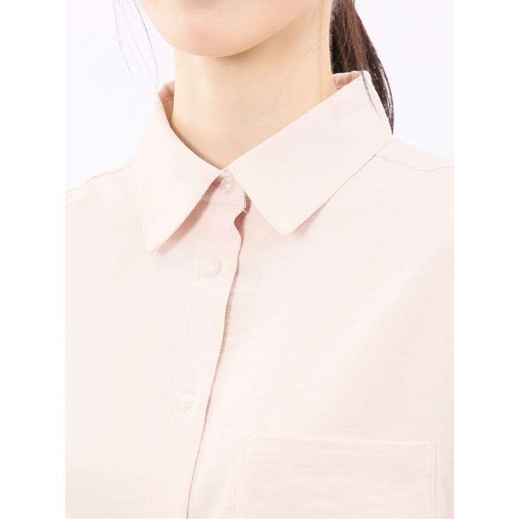 ストレッチ バックタック レギュラーカラー 長袖ブラウス | TAKA-Q WOMEN | 詳細画像29 