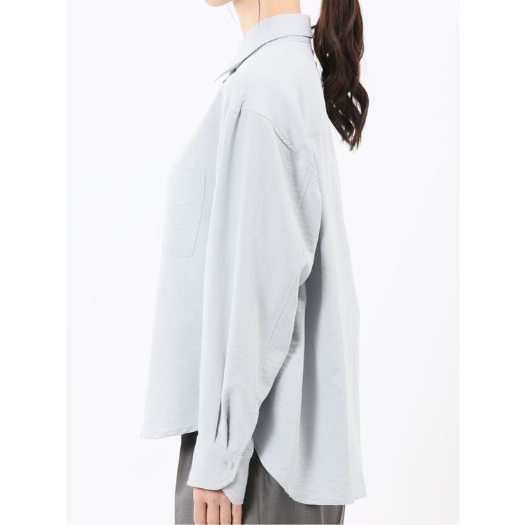 ストレッチ バックタック レギュラーカラー 長袖ブラウス | TAKA-Q WOMEN | 詳細画像37 