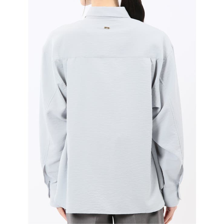 ストレッチ バックタック レギュラーカラー 長袖ブラウス | TAKA-Q WOMEN | 詳細画像38 
