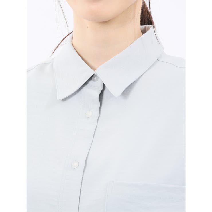 ストレッチ バックタック レギュラーカラー 長袖ブラウス | TAKA-Q WOMEN | 詳細画像39 