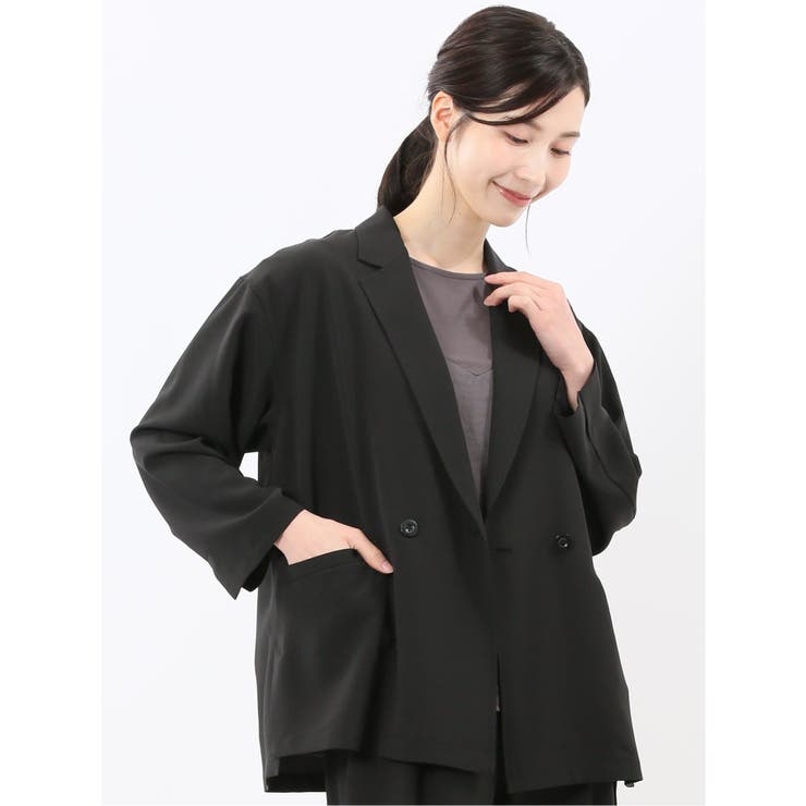 ドライタッチ カルゼ シャツジャケット(セットアップ可能) | TAKA-Q WOMEN | 詳細画像1 