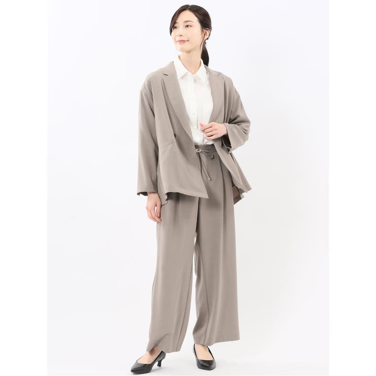 ドライタッチ カルゼ シャツジャケット(セットアップ可能) | TAKA-Q WOMEN | 詳細画像15 