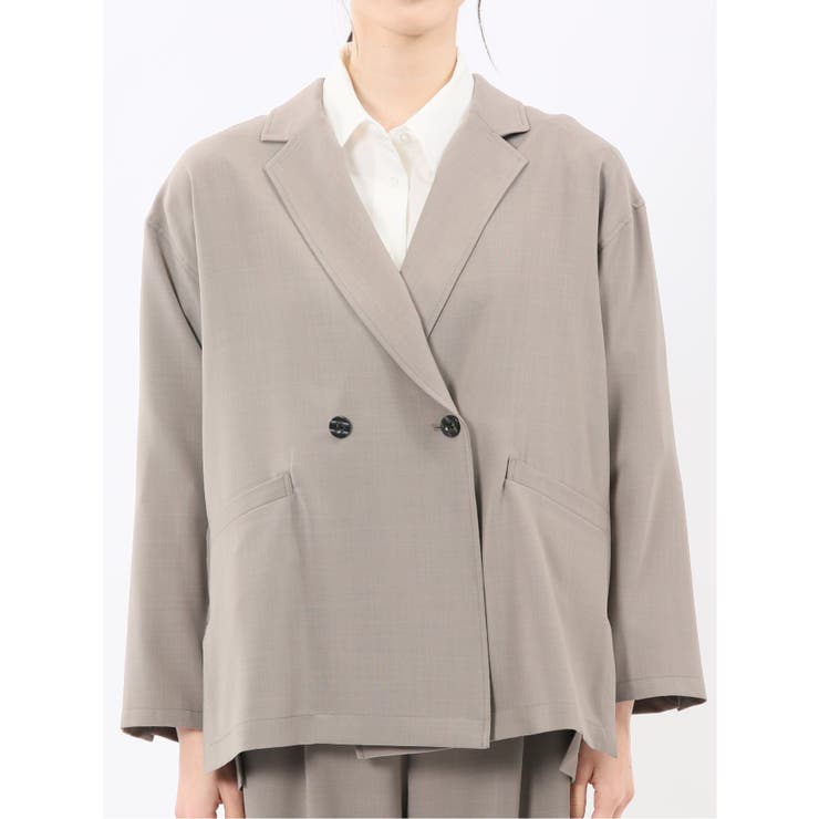 ドライタッチ カルゼ シャツジャケット(セットアップ可能) | TAKA-Q WOMEN | 詳細画像16 