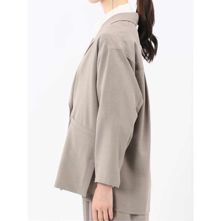 ドライタッチ カルゼ シャツジャケット(セットアップ可能) | TAKA-Q WOMEN | 詳細画像17 