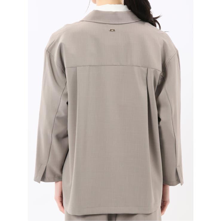 ドライタッチ カルゼ シャツジャケット(セットアップ可能) | TAKA-Q WOMEN | 詳細画像18 