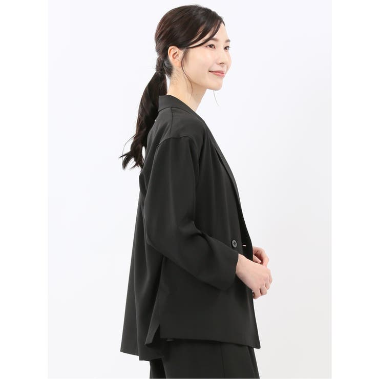 ドライタッチ カルゼ シャツジャケット(セットアップ可能) | TAKA-Q WOMEN | 詳細画像2 