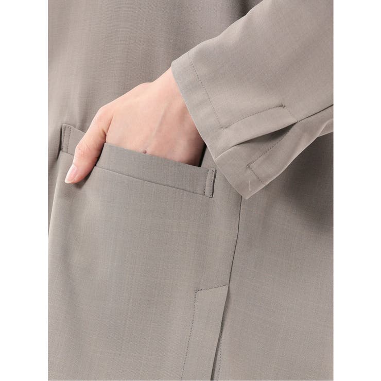 ドライタッチ カルゼ シャツジャケット(セットアップ可能) | TAKA-Q WOMEN | 詳細画像21 