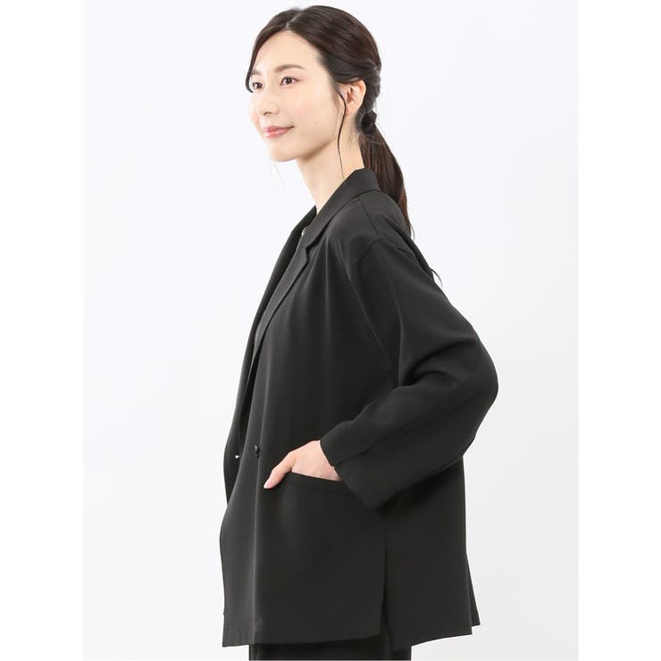 ドライタッチ カルゼ シャツジャケット(セットアップ可能) | TAKA-Q WOMEN | 詳細画像4 