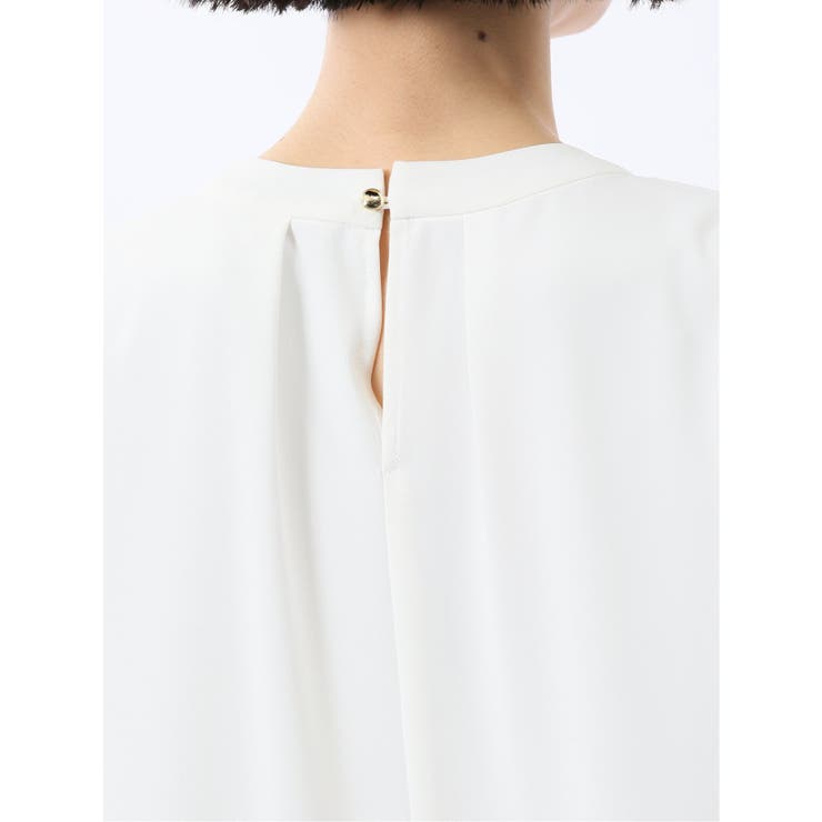 金具付きボウタイ風 7分袖プルオーバーブラウス | TAKA-Q WOMEN | 詳細画像11 