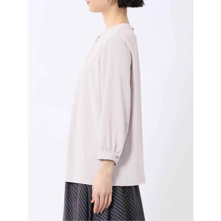 金具付きボウタイ風 7分袖プルオーバーブラウス | TAKA-Q WOMEN | 詳細画像18 