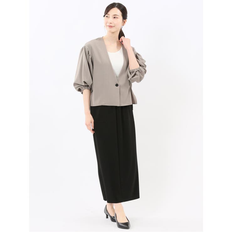 ドライタッチ カルゼ シャツアウター(セットアップ可能) | TAKA-Q WOMEN | 詳細画像15 