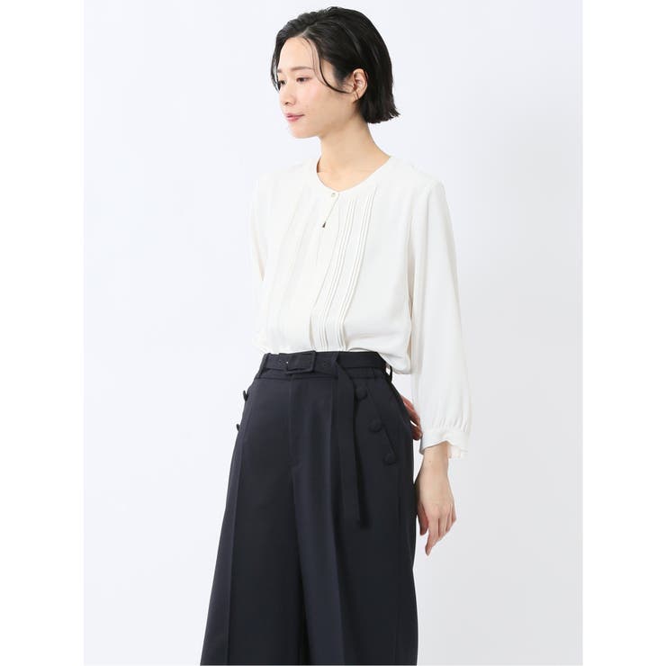 ピンタック 8分袖プルオーバーブラウス  | TAKA-Q WOMEN | 詳細画像14 