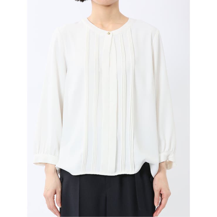 ピンタック 8分袖プルオーバーブラウス  | TAKA-Q WOMEN | 詳細画像18 