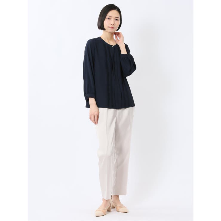 ピンタック 8分袖プルオーバーブラウス  | TAKA-Q WOMEN | 詳細画像28 