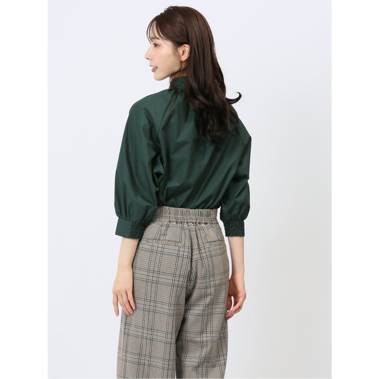 Theory luxe 20aw ネックギャザープルオーバーブラウス グレー