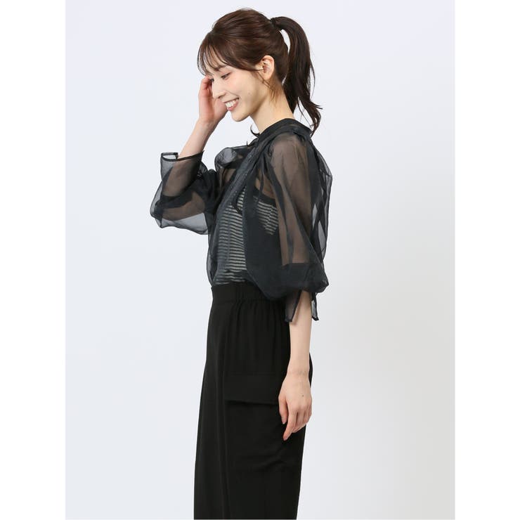 ハンチ/HUNCH シアーバルーン スリーブブラウス | TAKA-Q WOMEN | 詳細画像15 