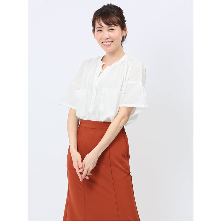 ハンチ/HUNCH バンドカラー オーバーシャツ | TAKA-Q WOMEN | 詳細画像1 