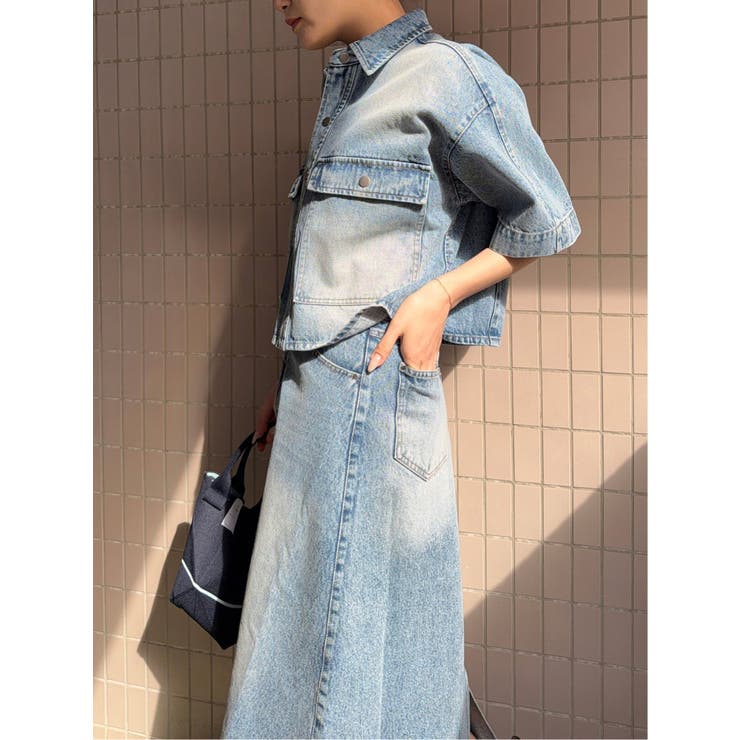 ドロー/DRAW Wフラップデニムシャツ | TAKA-Q WOMEN | 詳細画像2 