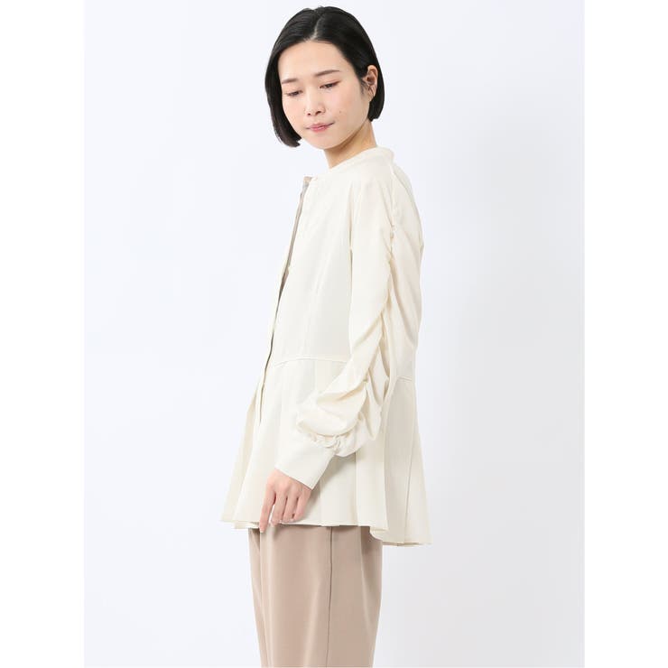 タック 前開き 長袖ブラウス | TAKA-Q WOMEN | 詳細画像13 