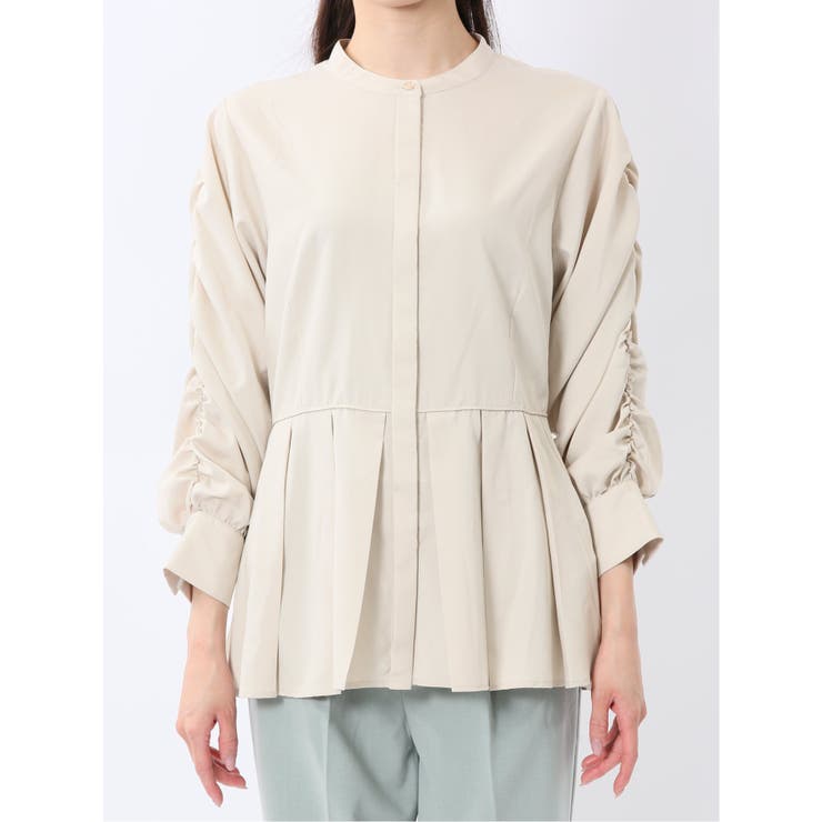 タック 前開き 長袖ブラウス | TAKA-Q WOMEN | 詳細画像26 