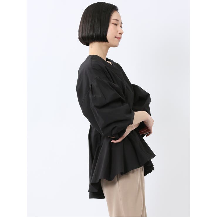 ボリュームタック 7分袖 プルオーバーブラウス | TAKA-Q WOMEN | 詳細画像15 
