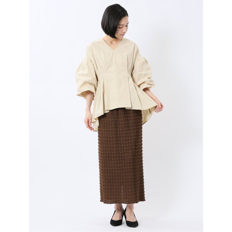 ボリュームタック 7分袖 プルオーバーブラウス | TAKA-Q WOMEN | 詳細画像27 