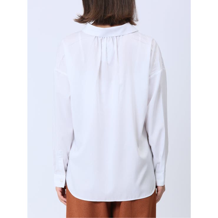 【WEB限定】形態安定 スキッパープルオーバー長袖ブラウス | TAKA-Q WOMEN | 詳細画像7 